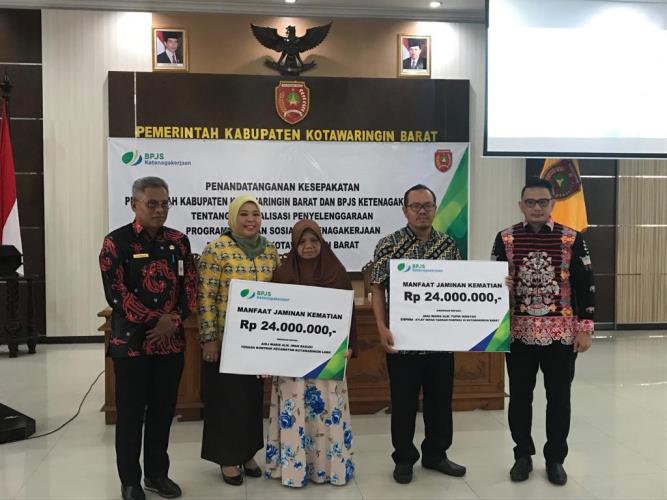 Pemkab Kobar Jalin Kesepakatan Bersama dengan BPJS Ketenagakerjaan Pangkalan Bun